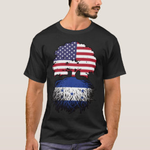 Honduras Honduras American USA Tree Roots Flag T-Shirt