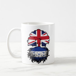 Honduras Honduras British UK Tree Roots Flag Kaffeetasse