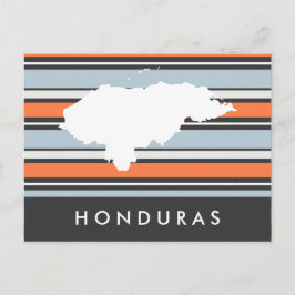 Honduras-Karte: Moderne Streifen Postkarte