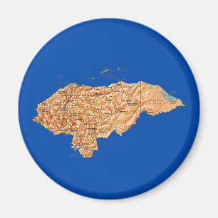 Honduras-Karten-Magnet Magnet