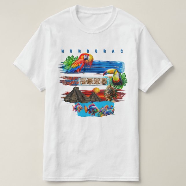"Honduras, mi tierra Bella" T-Shirt (Design vorne)