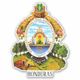 Honduras National Coat of Arms Patriotic Aufkleber