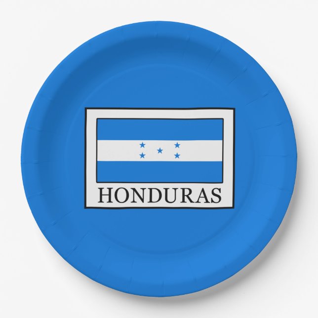 Honduras Pappteller (Vorderseite)