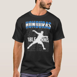 Honduras Ping Pong Honduran Tischtennis-Unterstütz T-Shirt