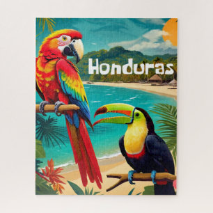 Honduras Reise Vintage Retro Poster