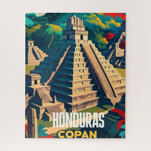 Honduras Reise Vintage Retro Poster