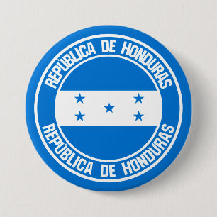 Honduras Round Emblem Button