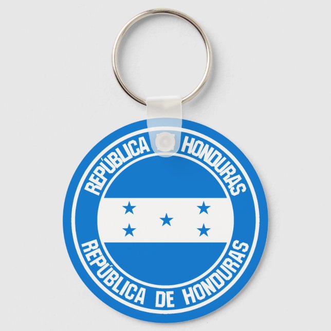 Honduras Round Emblem Schlüsselanhänger (Vorderseite)