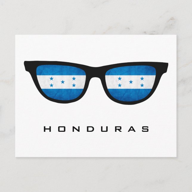 Honduras Shades benutzerdefinierte Text- und Farbp Postkarte (Vorderseite)