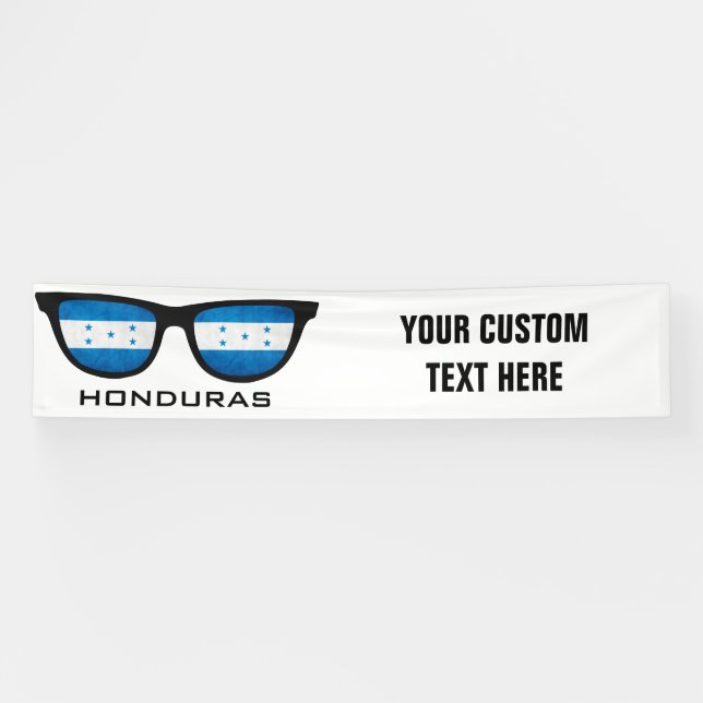 Honduras Shades texte et bannière couleur personna (Horizontal)