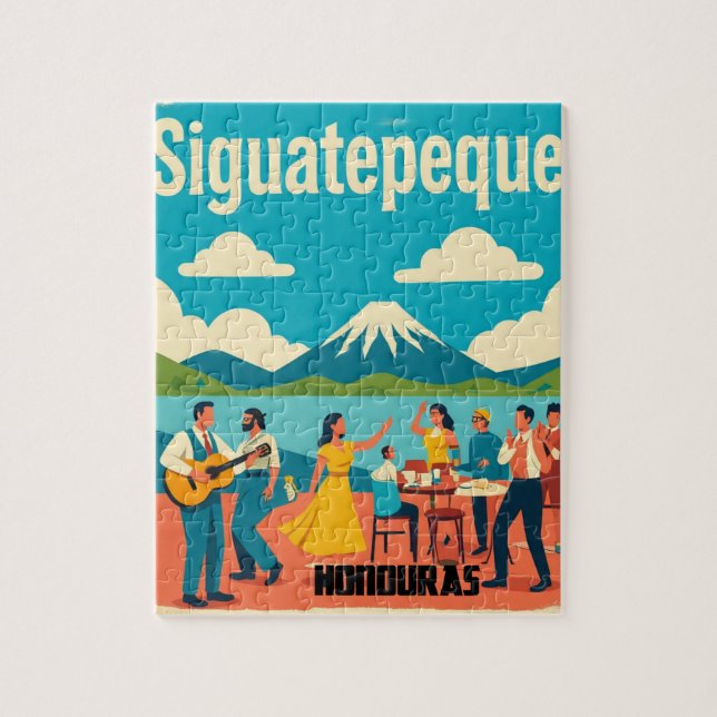  Honduras SIGUATEPEQUE Retro poster (Vertikal)