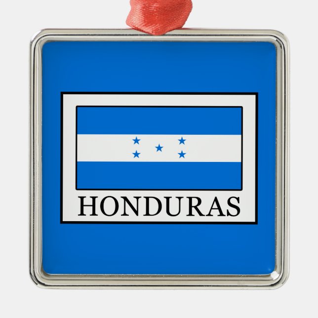 Honduras Silbernes Ornament (Vorne)