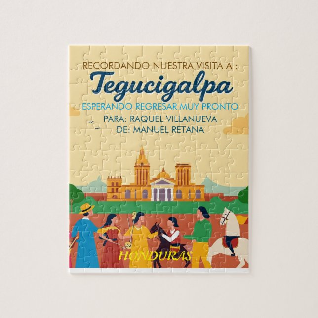  Honduras TEGUCIGALPA DC Retro poster (Vertikal)
