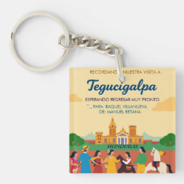  Honduras TEGUCIGALPA DC Retro poster Schlüsselanhänger