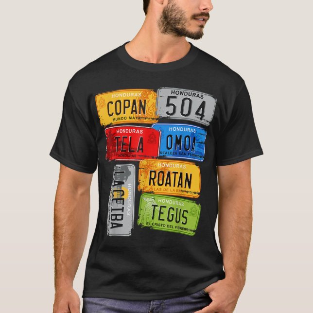 Honduras, Turistikautos, Copan, Tela, Omoa_1 T-Shirt (Vorderseite)