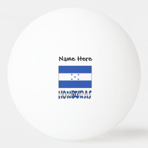 Honduras und honduranische Flagge Personalisiert  Tischtennisball