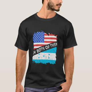 Honduras USA Amerika Ich bin Beides Honduraner Roo T-Shirt