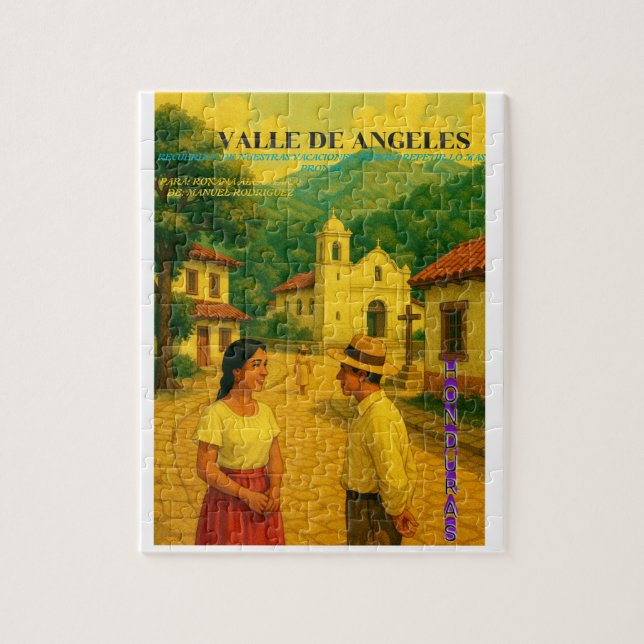  Honduras Valle de Angeles Retro poster (Vertikal)