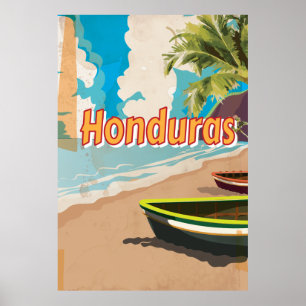 Honduras Vintage Urlaubsposter Poster