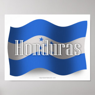 Honduras Waving Flag Poster