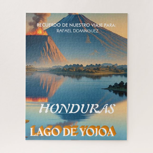  Honduras Yojoa Lake Retro poster  (Vertikal)