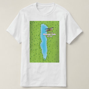 Honeoye Lake New York Karte T-Shirt
