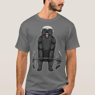 Honey Badger Bodybuilding Barbell T-Shirt