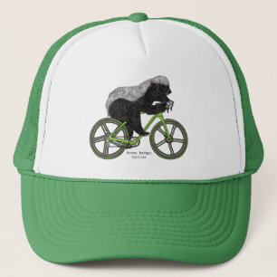 Honey Badger Cycling Funny Badass Bicycle Slogan Truckerkappe