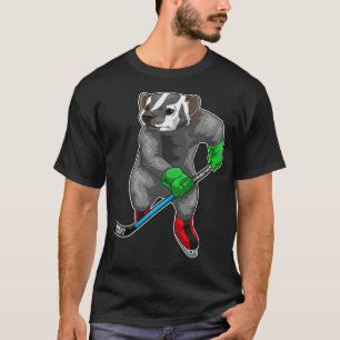 Honey Badger Eishockey Eishockey Eishockeystick T-Shirt