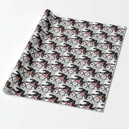 Honey Badger Fahrrad fahren Geschenkpapier