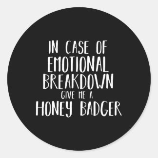 Honey Badger for und Runder Aufkleber