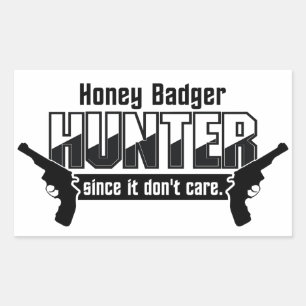Honey Badger Hunter Aufkleber