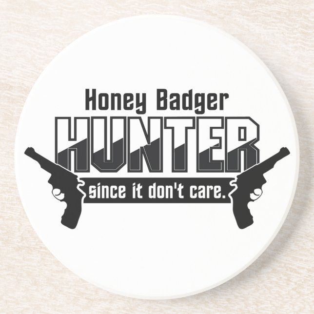 Honey Badger Hunter Untersetzer (Vorne)