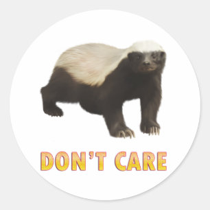 Honey Badger Runder Aufkleber