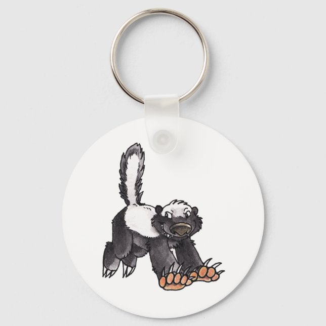 Honey Badger Schlüsselanhänger (Vorderseite)