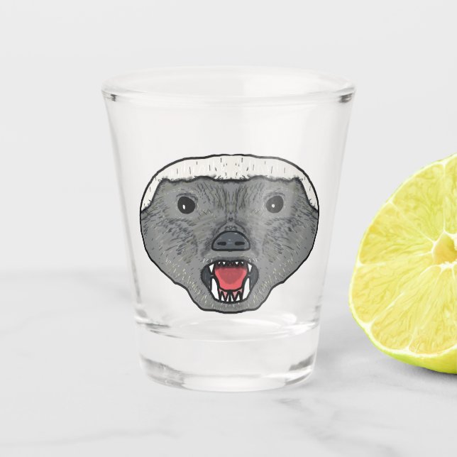 Honey Badger Schnapsglas (Vorderseite)