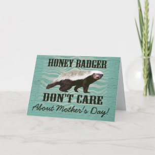 Honey Badger se fiche de la carte de la fête des m