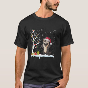 Honey Badger Weihnachtsmannmütze Festival Tree Lig T-Shirt