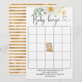 Honey Bear Baby Shower Bingo Game