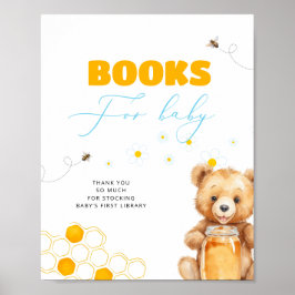 Honey Bear Bear Baby Shower Books for Baby Poster
