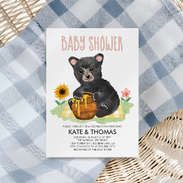 Honey Bear Cub Picnic Baby Dusche Einladung