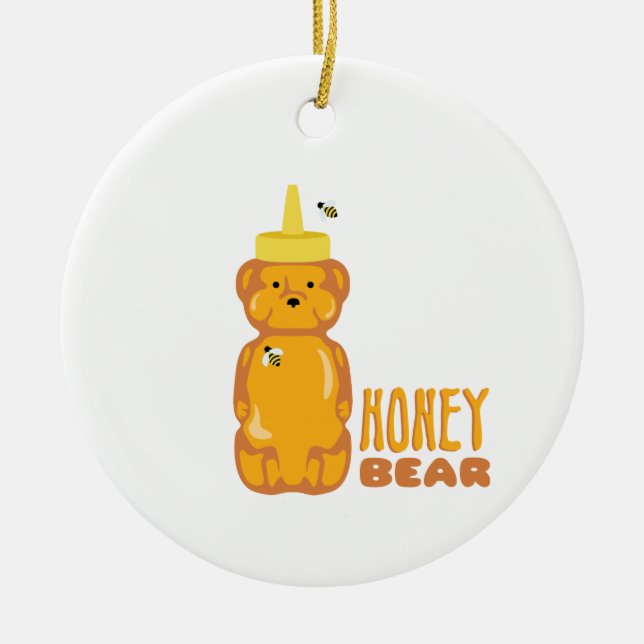 Honey Bear Keramik Ornament (Vorne)