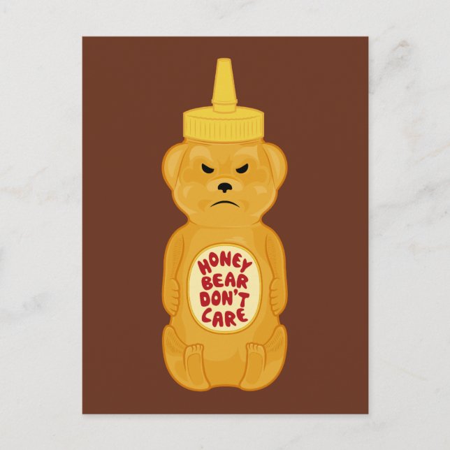 Honey Bear Postkarte (Vorderseite)
