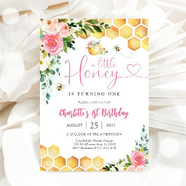 Honey Bee 1st Birthday Invitation Einladung