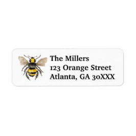 Honey Bee Address Labels