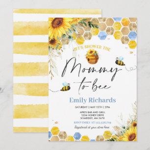 Honey Bee Baby Dusche Sonnenblume Mommy zu sein Einladung