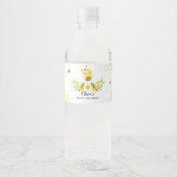 Honey Bee Baby Dusche Wasserflasche Etikett