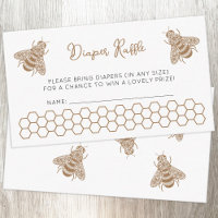 Honey Bee Baby Duwer Diaper Raffle