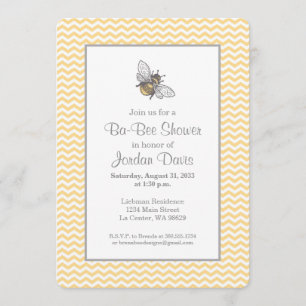 Honey Bee Baby Shower Einladung