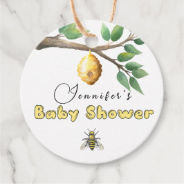 Honey Bee Baby Shower Geschenkanhänger